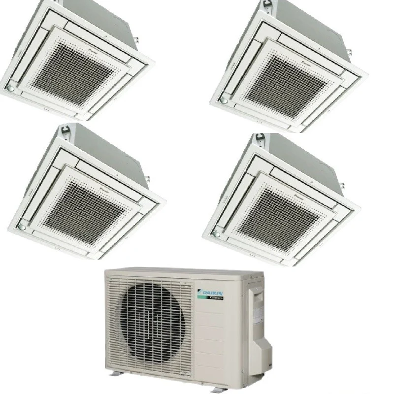 Condizionatore Climatizzatore Daikin Quadri Split a Cassetta R-32 9000+12000+12000+12000 BTU +4MXM80M Comando a Filo + Griglia