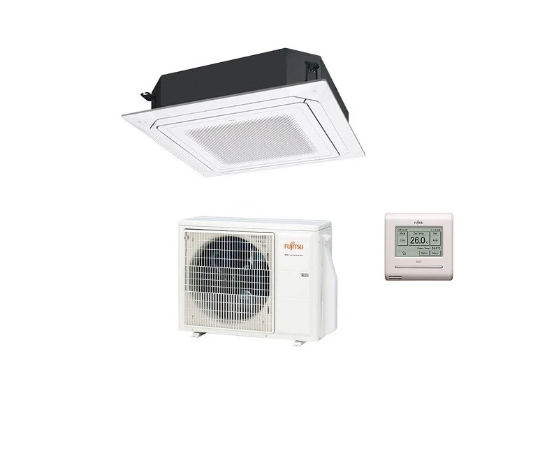 Condizionatore Climatizzatore General Fujitsu a Cassetta Flusso D'aria Circolare R-32 45000 BTU AUXG45KRLB + Comando Touch