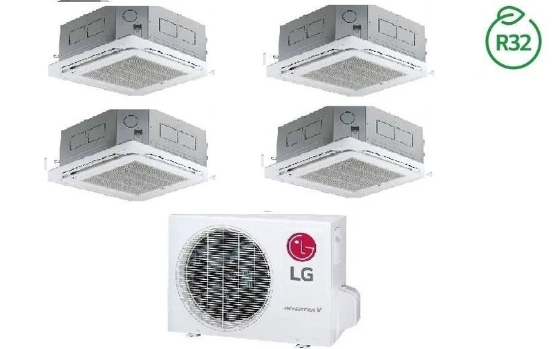 Condizionatore Climatizzatore LG Inverter Quadri Split a Cassetta R-32 9000+9000+9000+9000 Con MU4R25.U22