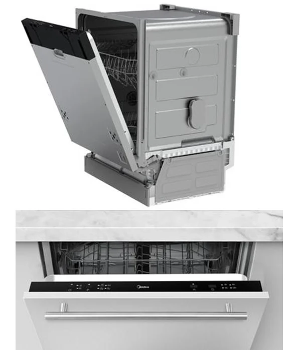 Lavastoviglie A Incasso Midea MID60S101-IT 12 Coperti Classe E (A81,5xL59,8xP55) Mezzo Carico Eco-friendly