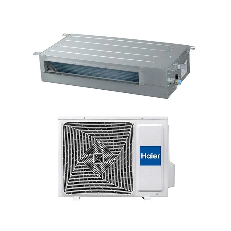 Condizionatore Climatizzatore Haier Monosplit Canalizzato Slim Bassa Pressione 24000 BTU R-32 AD71S2SS1FA(H) WI-FI Optional