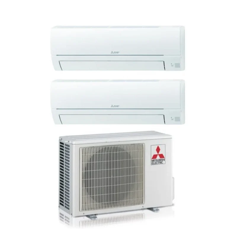 Condizionatore Climatizzatore Mitsubishi Electric Dual Split Inverter R-32 Smart MSZ-HR 12000+12000 BTU R-32 Con MXZ-2HA50VF WiFi Optional 12+12