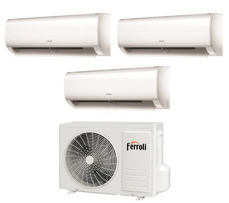 Condizionatore Climatizzatore Ferroli Trial Split Inverter Diamant M R32 Wi-Fi 9000+12000+12000 Con 2CO9AA1F 27-3