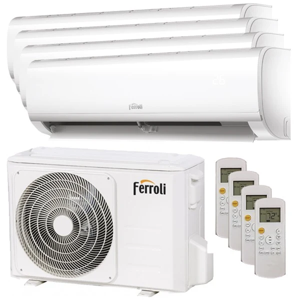 Condizionatore Climatizzatore Ferroli Quadri Split Inverter Diamant M R32 Wi-Fi 7000+9000+9000+9000 Con 2CO9AA2F 28-4