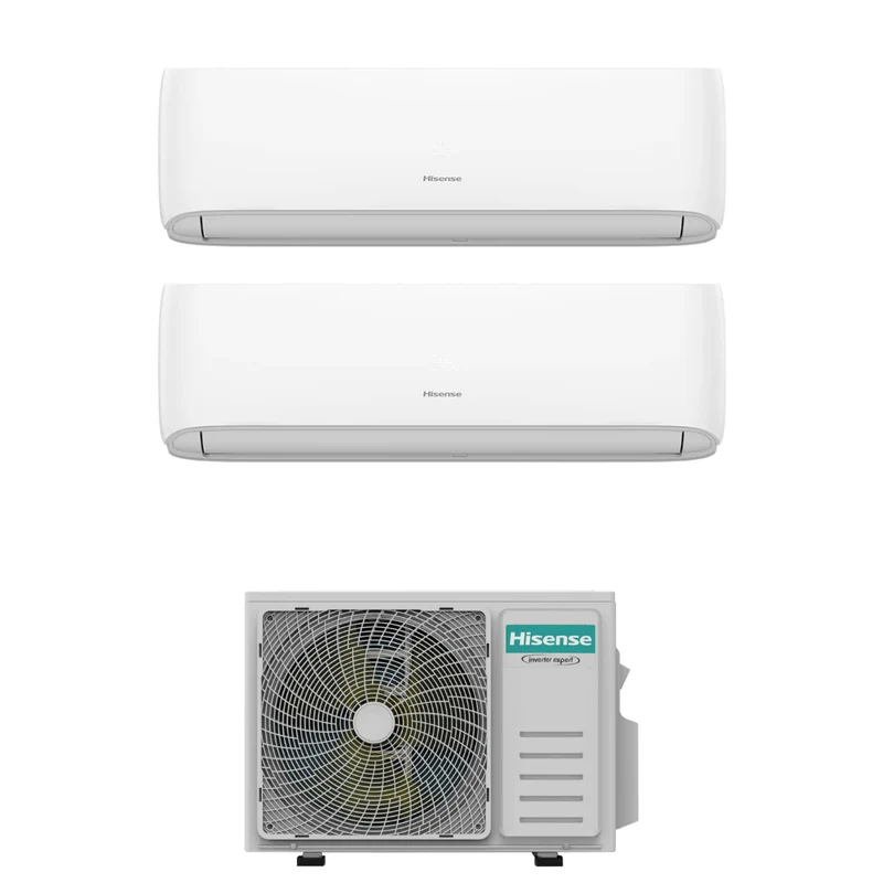 Condizionatore Climatizzatore Hisense Dual Split Inverter R-32 Hi-Comfort 9000+12000 BTU 2AMW52U4RXC WiFi Integrato 9+12