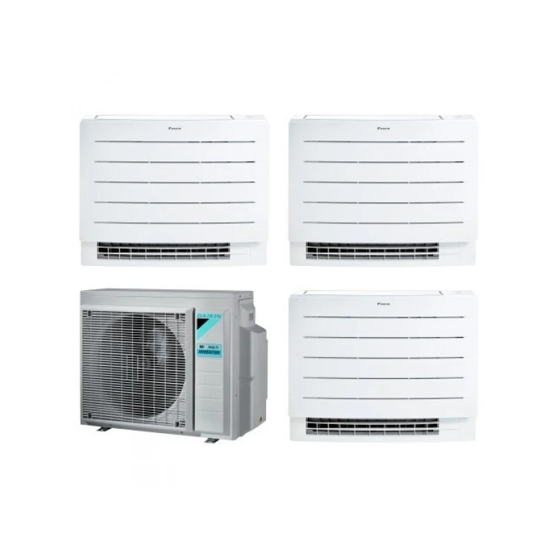 Condizionatore Climatizzatore Daikin R-32 Trial Split A Pavimento Perfera Floor 9000+9000+9000 BTU Con Esterna 3MXM52A - Wi-Fi Incluso
