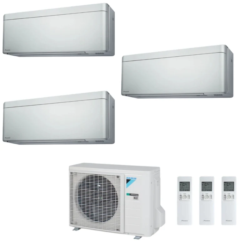 Condizionatore Climatizzatore Daikin Bluevolution Trial Split Stylish New Total Silver R-32 WI-FI 9+9+9 Con 3MXM52A