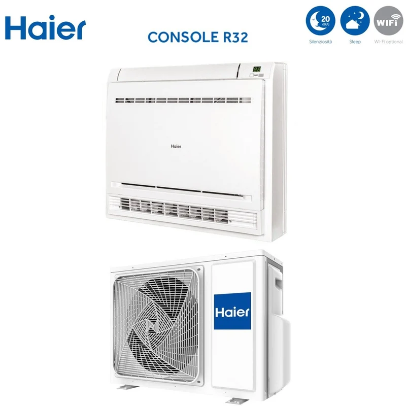 Condizionatore Climatizzatore Haier Inverter Console Pavimento R-32 9000 Btu AF25S2SD1FA(D)