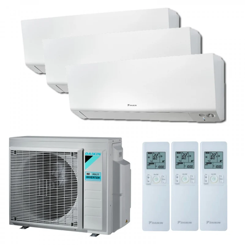 Condizionatore Climatizzatore Daikin trial split inverter FTXM/R Perfera R-32 Bluevolution 9+9+12 con 3MXM52M Wi-fi Incluso