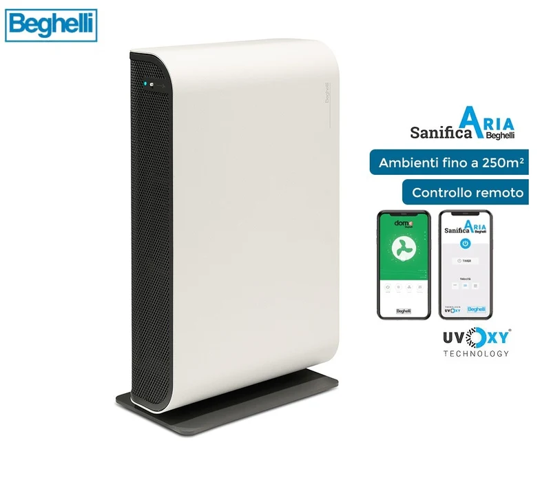AREA OCCASIONI - sanificatore purificatore aria Beghelli SanificaAria 200 connect wi-fi sanifica aria