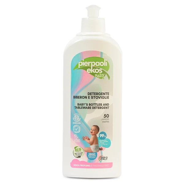 PIERPAOLI EKOS DETERGENTE BABY BIBERON E STOVIGLIE Senza Profumo - 500 ml