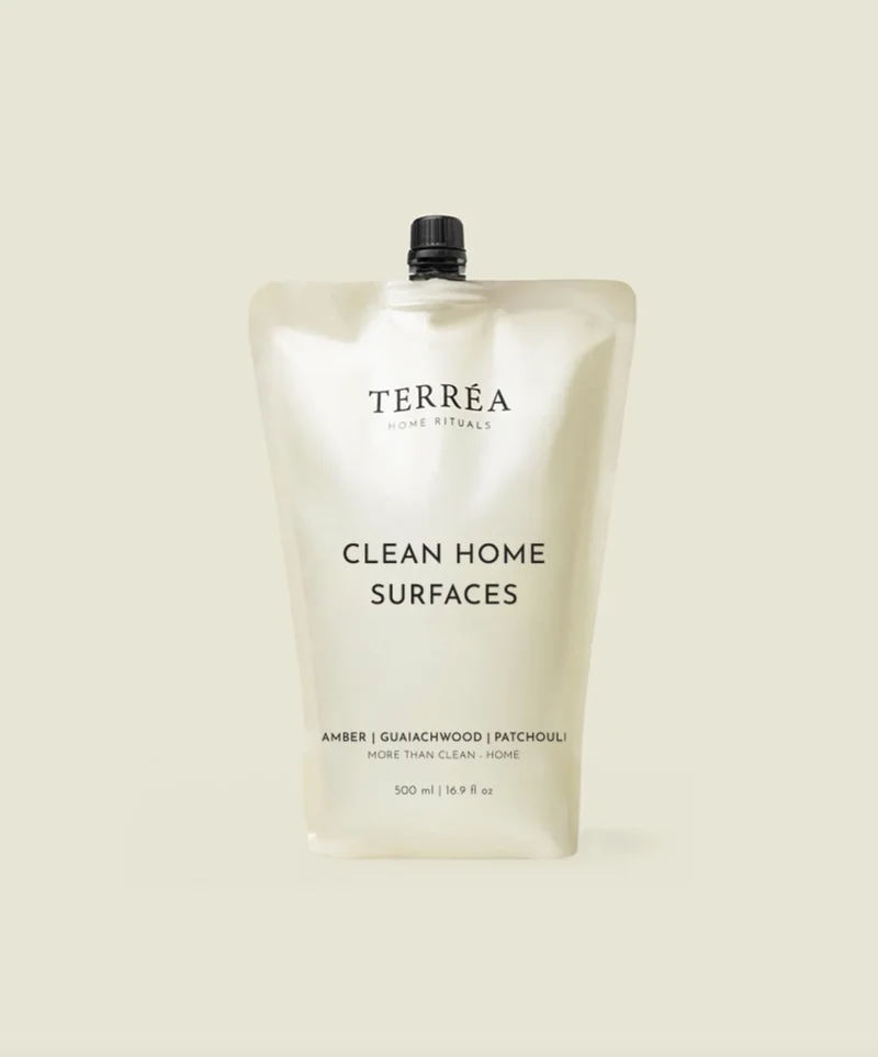 Terréa Refill Clean Home Surfaces, Multi-Surface Cleaner, Patchouli / Guaiacwood / Amber, 500 ml