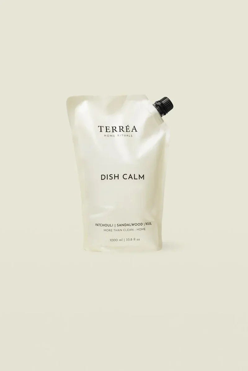 Terréa Refill Dish Calm, Dishwashing Liquid, Patchouli / Sandalwood / Rose, 500 ml