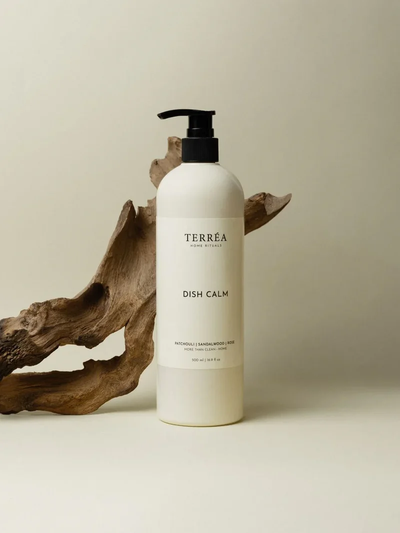 Terréa Dish Calm, Dishwashing Liquid, Patchouli / Sandalwood / Rose, 500 ml