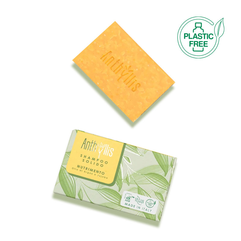 SHAMPOO SOLIDO NUTRIMENTO - olio di Argan e Jojoba - Barra 80g