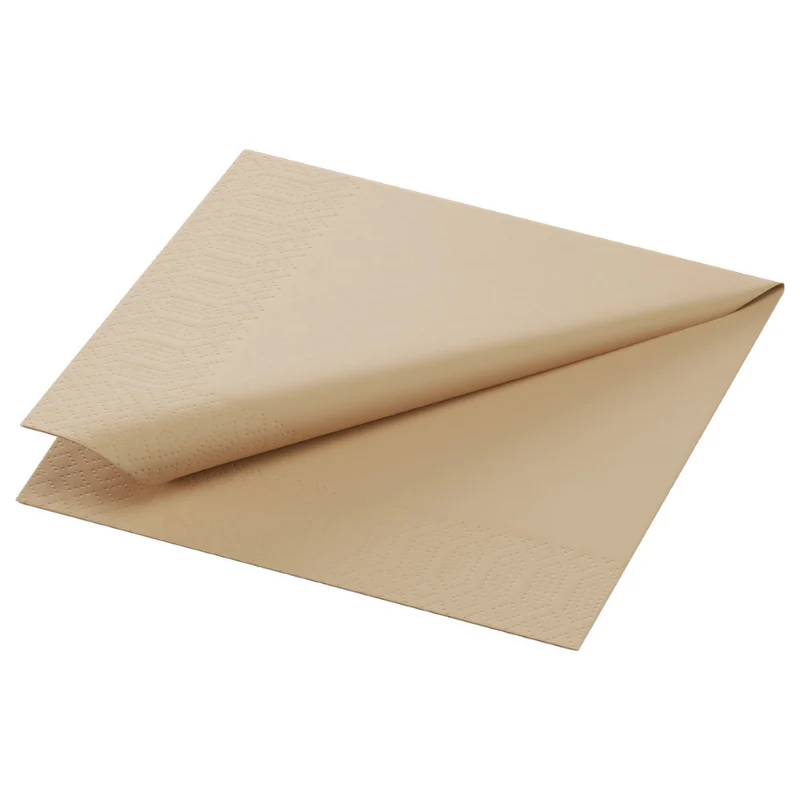 Tovagliolo cellulosa Bio 33 x 33 cm Nocciola 3 veli