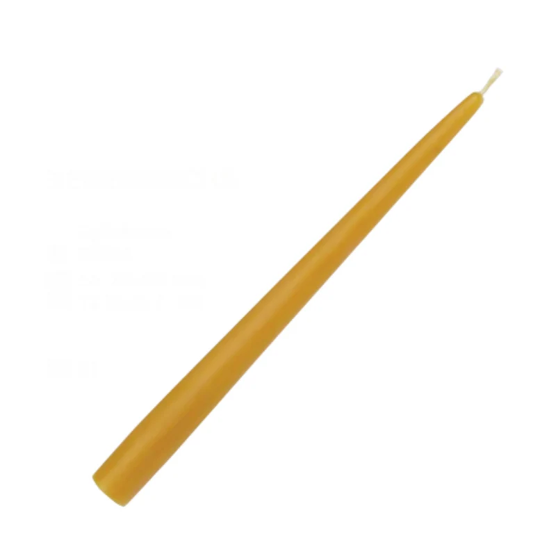 Candela conica 100% pura cera d'api 245/23 mm