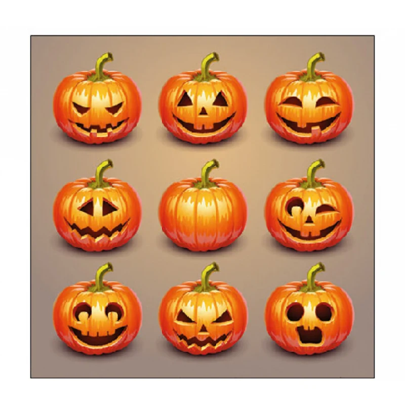 Tovagliolo fantasia 25 x 25 cm Zucche di Halloween