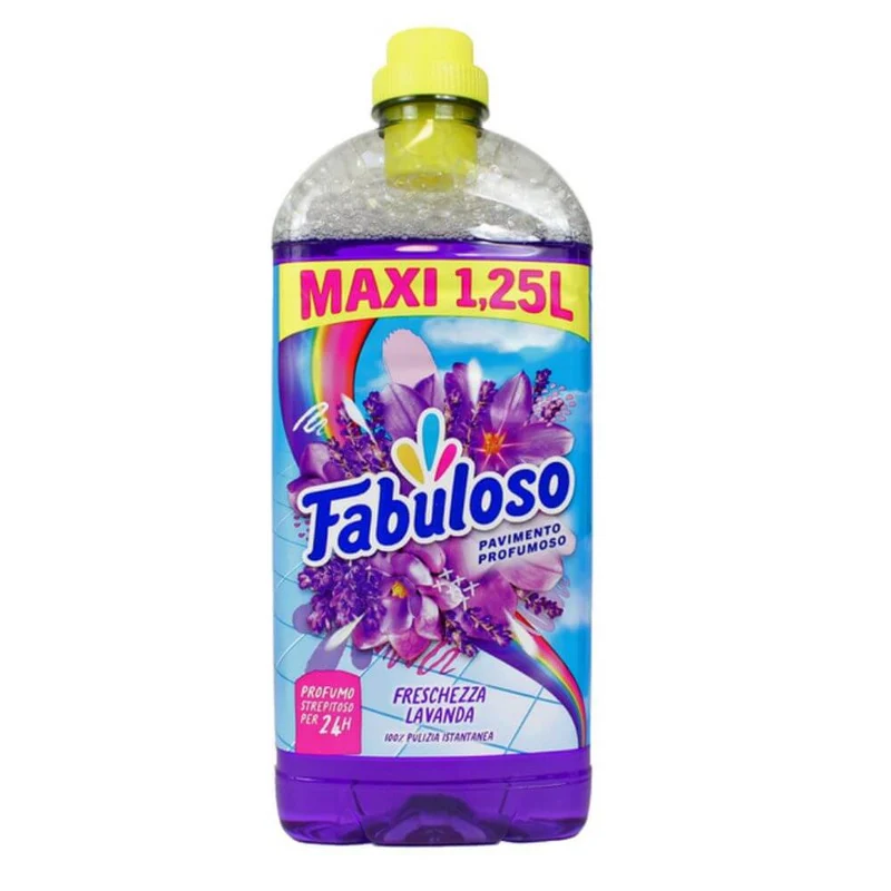 Fabuloso Detersivo Pavimenti Freschezza Lavanda Profumo 24h 1,25l