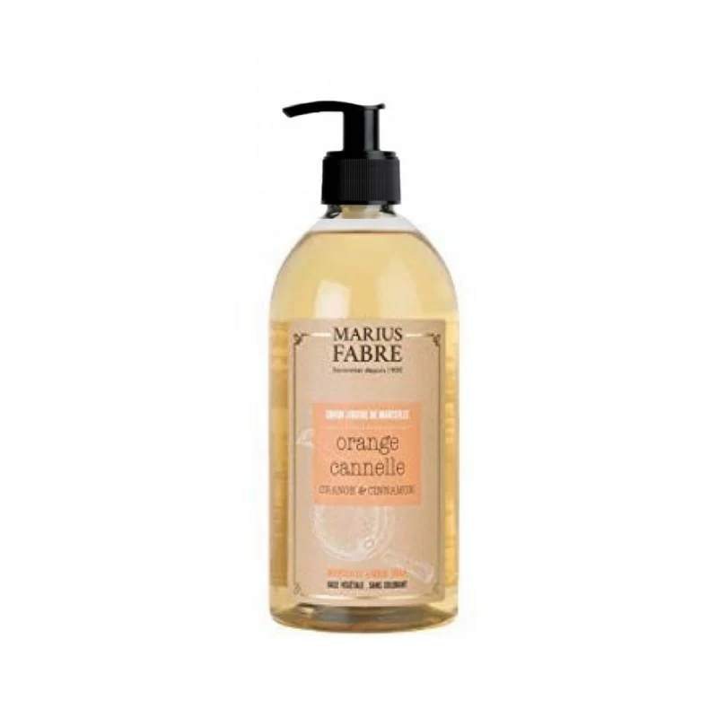 Marius Fabre Sapone liquido di Marsiglia al profumo di Scorza d'arancia e Cannella 400 ml