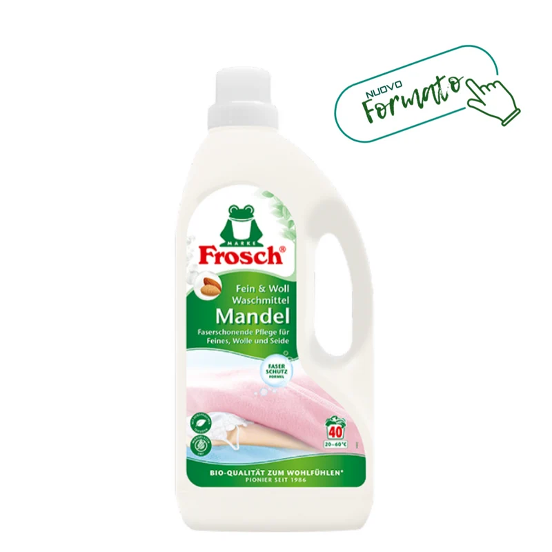 Frosch Detersivo Liquido Bucato alla Mandorla Delicati e Lana