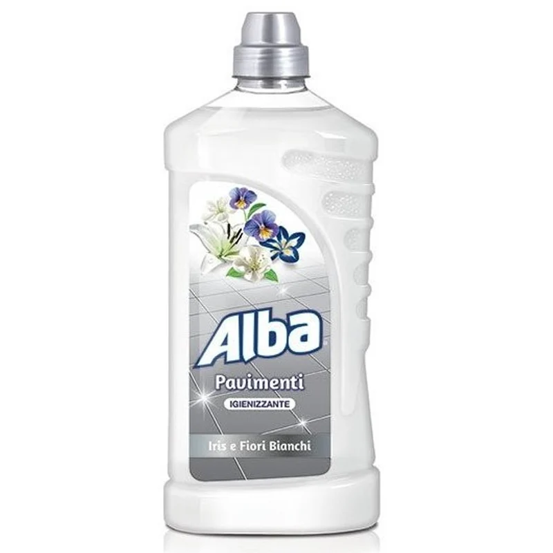 Alba Detersivo Pavimenti 1000ml - Iris e Fiori Bianchi
