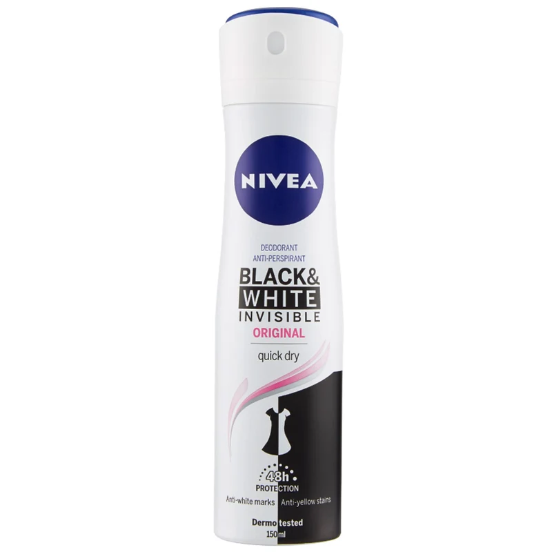 Nivea Deodorante Spray Black e White Invisible Original - 150ml