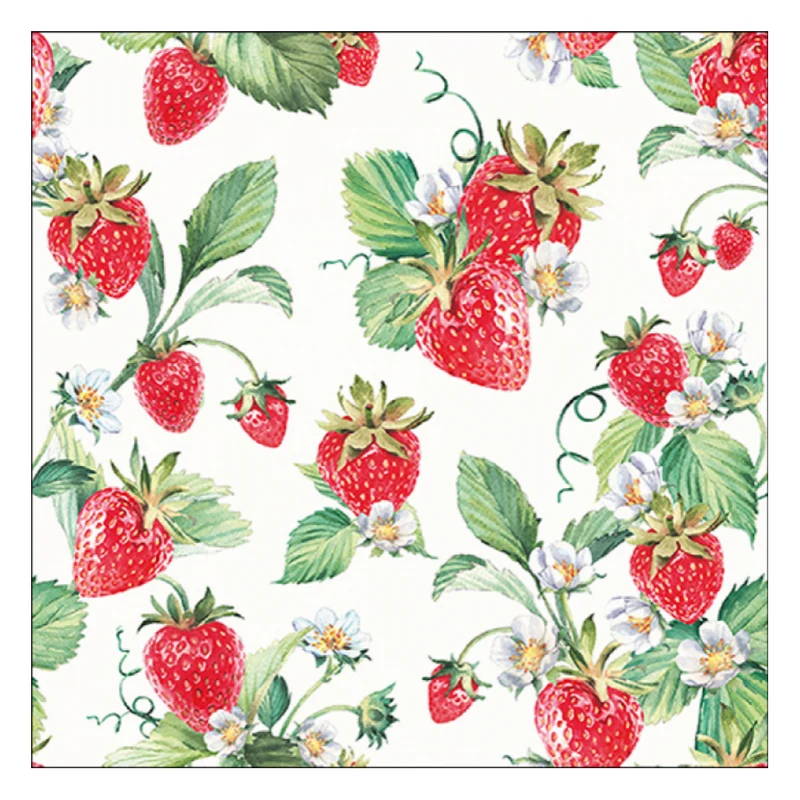 Tovagliolo fantasia 33 x 33 cm Fragoline 3 veli