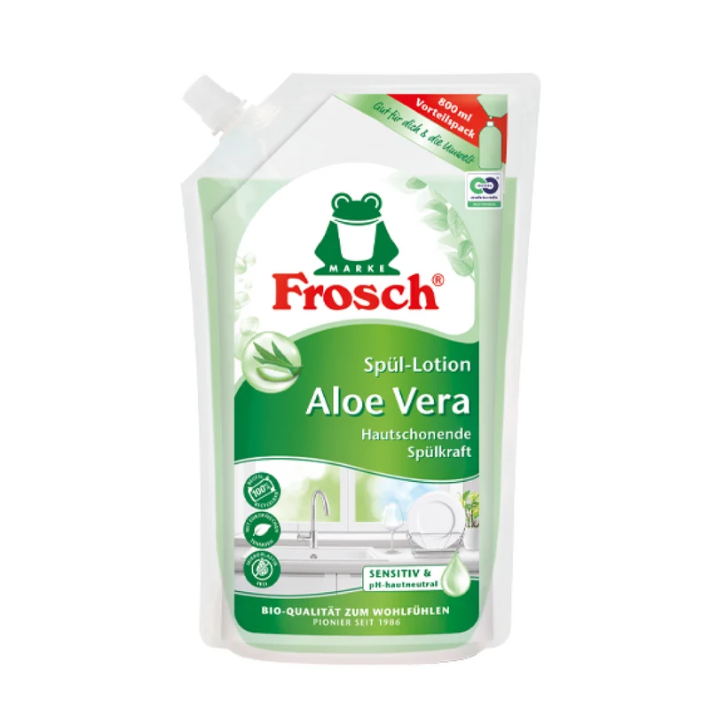 Frosch Detersivo Piatti Aloe Vera Ricarica 800ml Ecologico