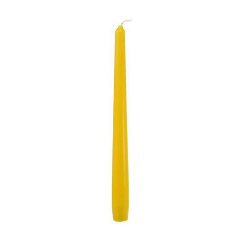 Candela conica gialla 240/24 mm