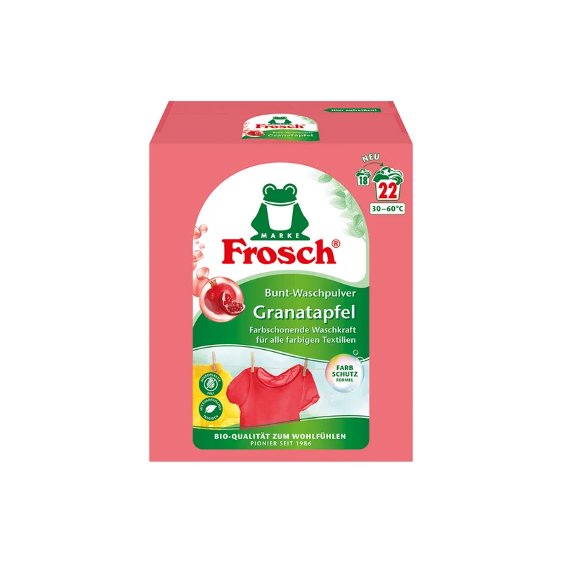 Frosch Detersivo in Polvere per lavatrice al Melograno - per capi colorati