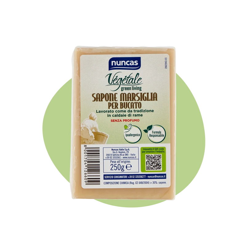 Vegetale Sapone di Marsiglia Tradizionale per bucato - 250g