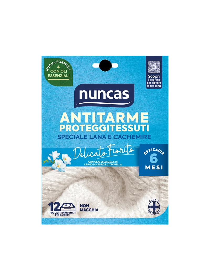 Antitarme proteggitessuti Foglietti Delicato Fiorito - 12 pezzi