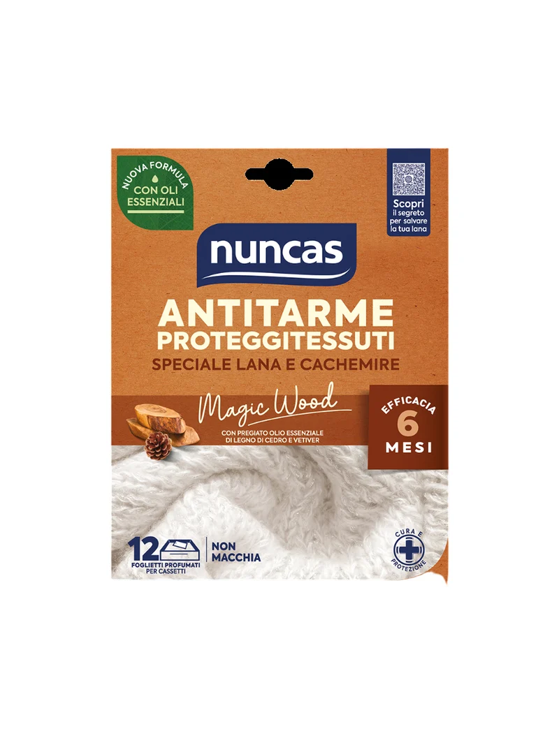 Antitarme proteggitessuti Foglietti Magic Wood - 12 pezzi