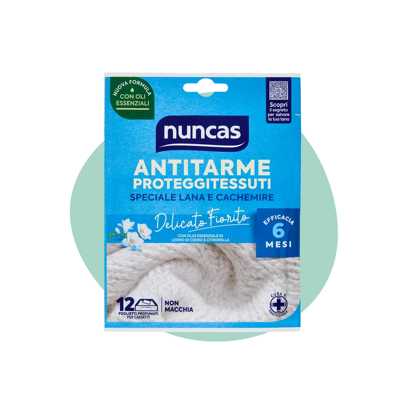 Antitarme proteggitessuti Foglietti Delicato Fiorito - 12 pezzi