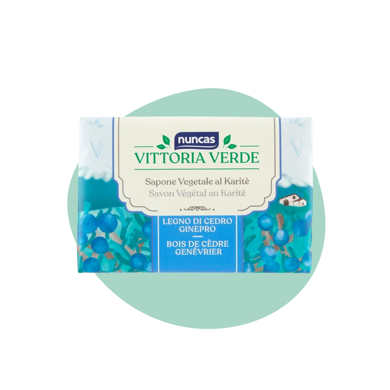 Vittoria Verde Saponi Cremosi Legno di Cedro e Ginepro - 125g