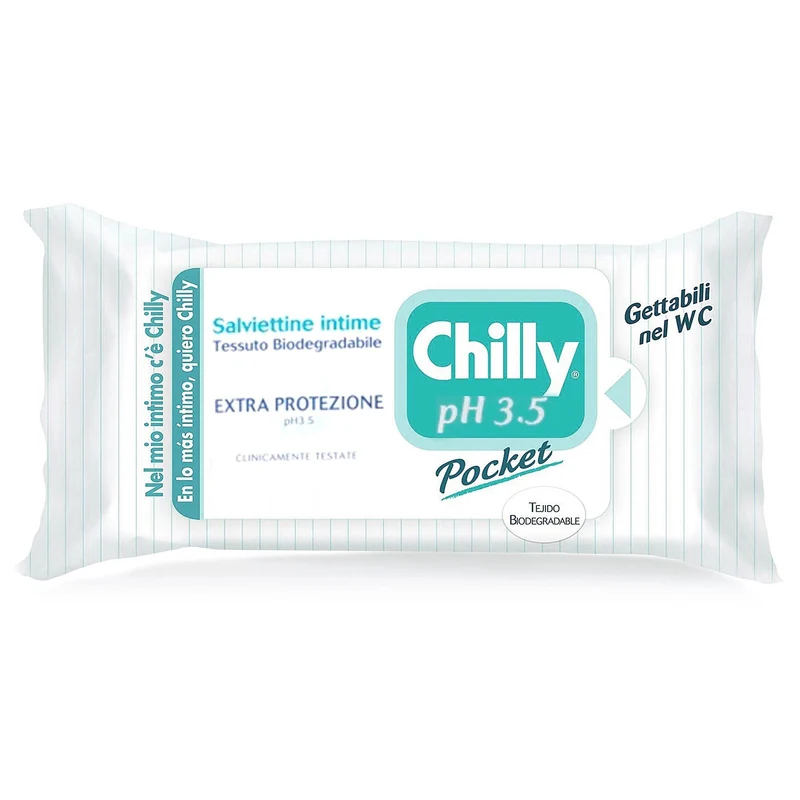 Chilly Intimo Salviettine Poket 12pz - pH 3.5