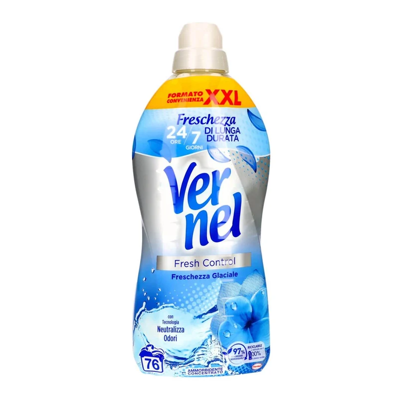 Vernel Ammorbidente Concentrato Freschezza Glaciale 78 Lavaggi 1716 Ml