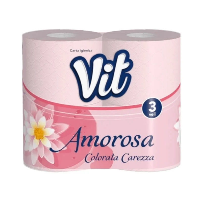 Vit Carta Igienica Colorata Amorosa x 4 Rotoli