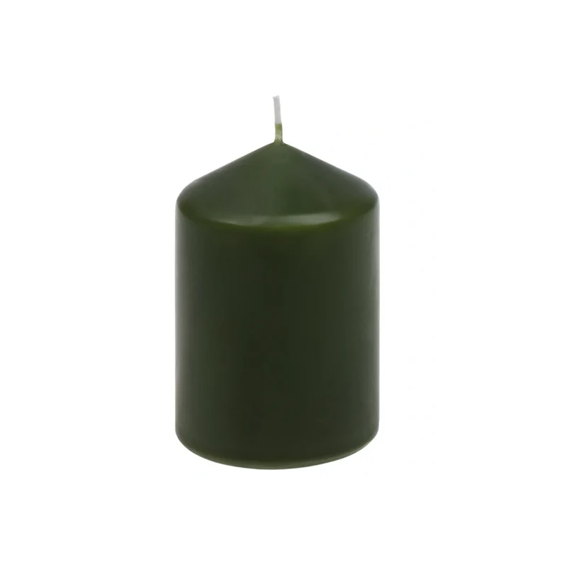 Candela cilindrica verde scuro 100/67 mm