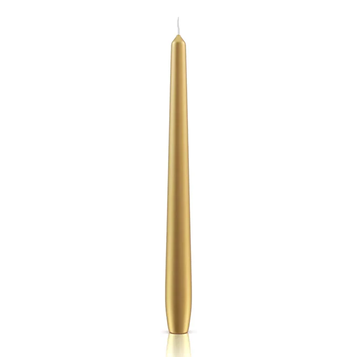 Candela conica oro 240/24 mm