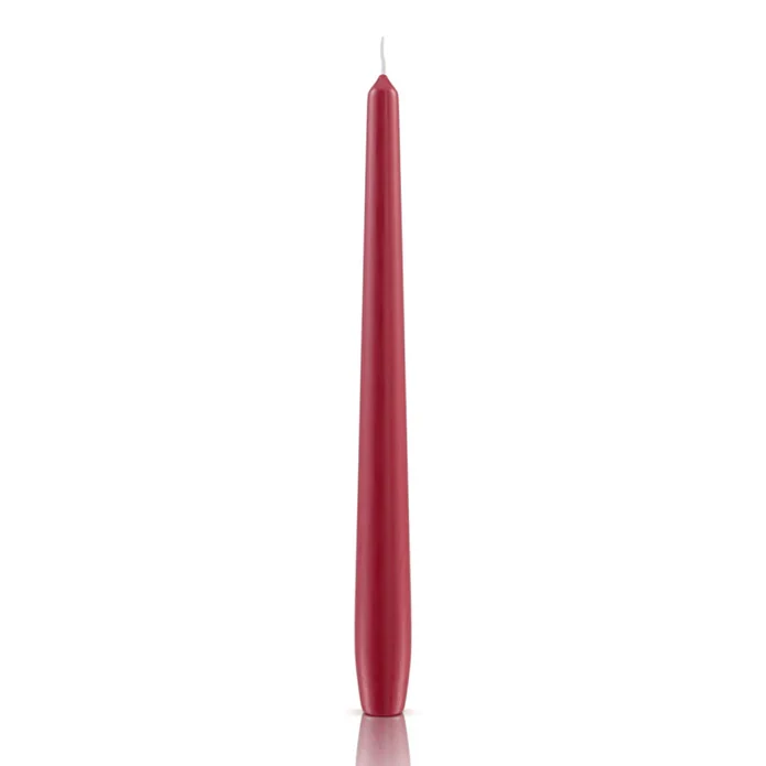Candela conica rosso antico 240/24 mm