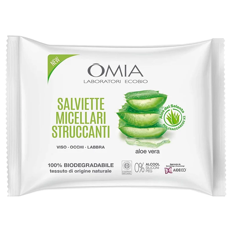 Omia Visage Salviette Struccanti 20pz - Aloe Vera