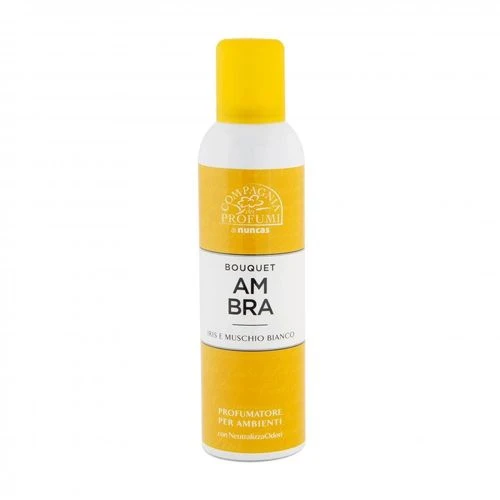 Profumatore per ambiente spray bouquet ambra