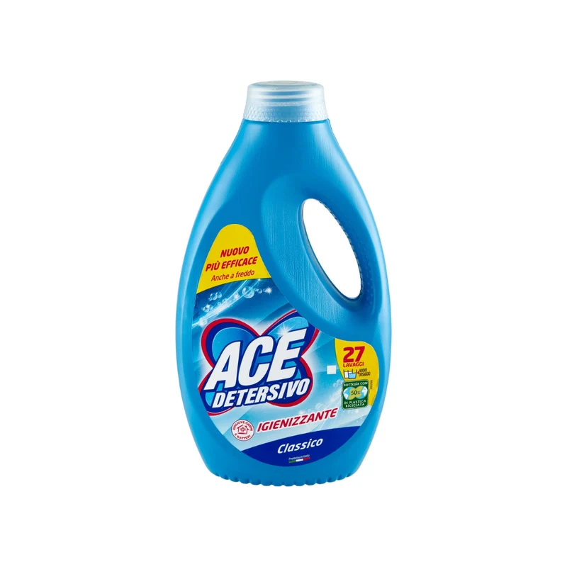 Detersivo Lavatrice Ace 27 Lavaggi Classico Igienizzante