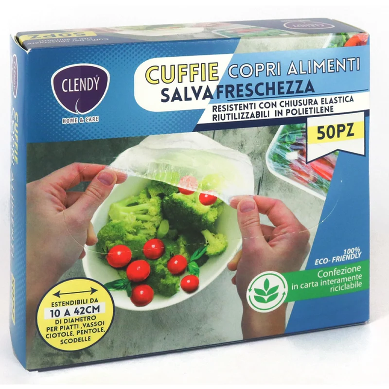 Clendy Cuffie Copri Alimenti - 50pz