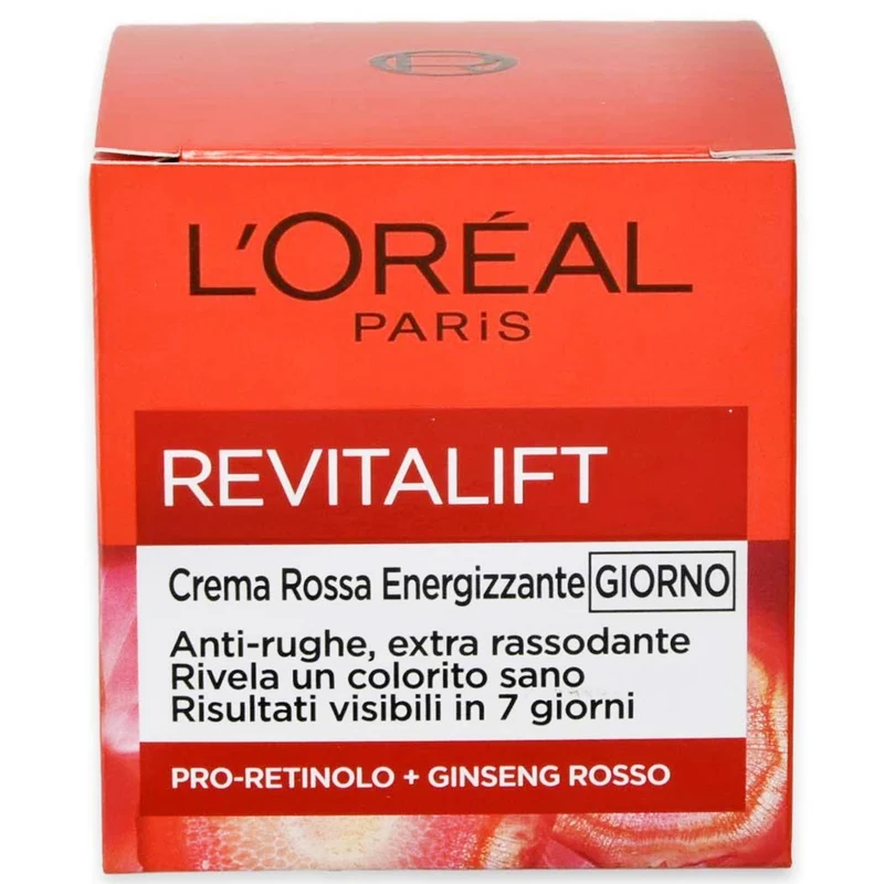 Loreal Paris Crema Rossa Energizzante Giorno - 50ml