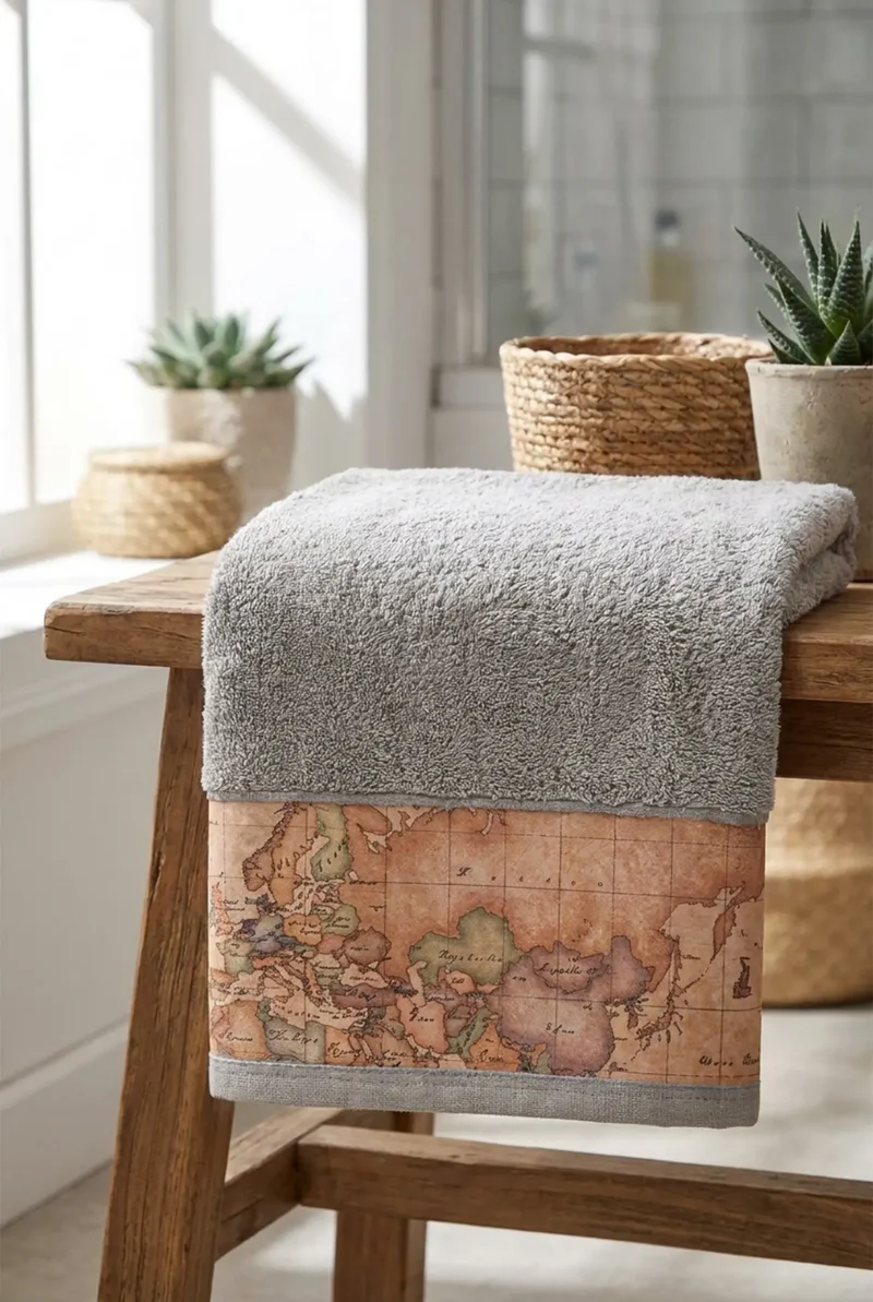 Geo Classic Telo Bagno Grigio