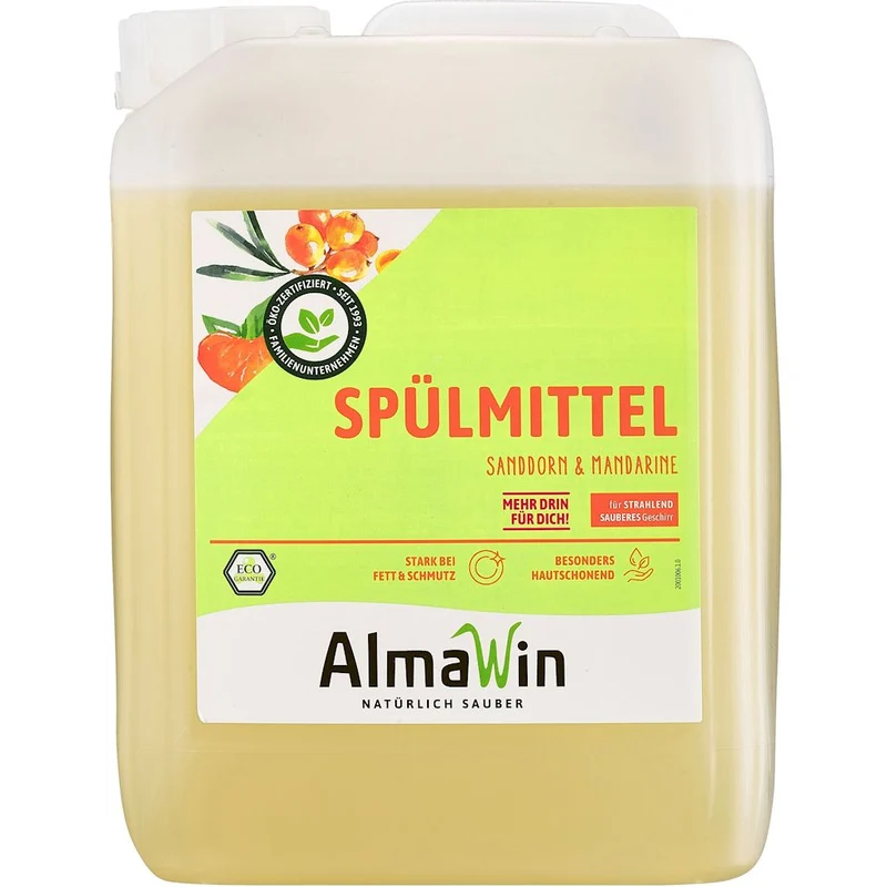 SANDDORN- UND MANDARINEN-GESCHIRRSPÜLMITTEL (KONZENTRAT) ECO 5 L - ALMAWIN