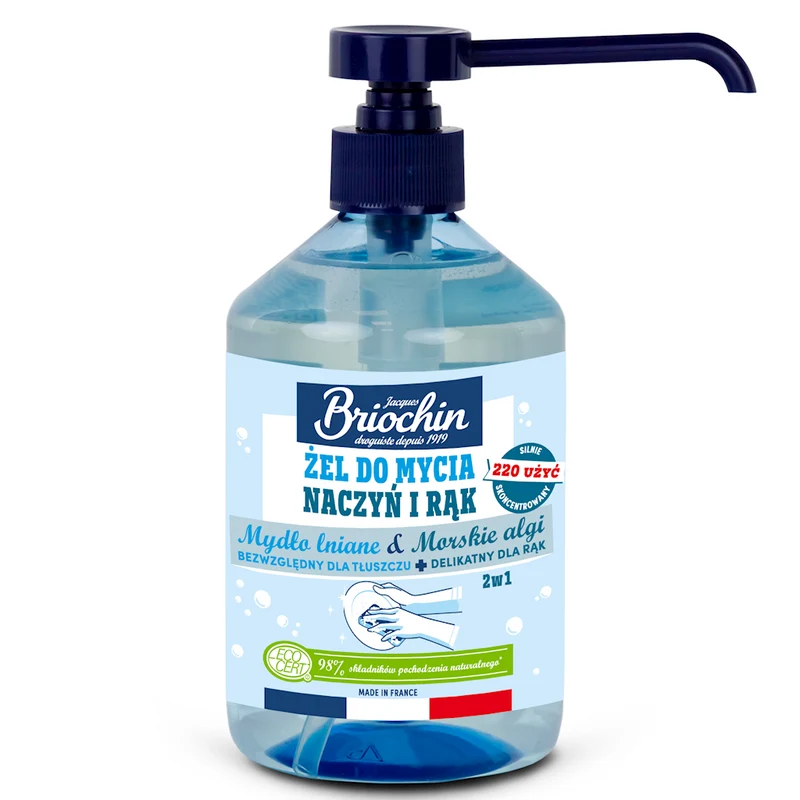 LEAF MILK AND SEA ALLAE ECO HAND AND FOOD WASHING GEL 500 ml - BRIOCHIN